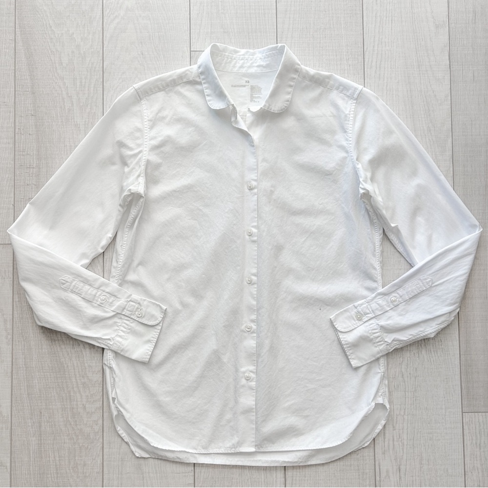 Muji White Button Down Shirt